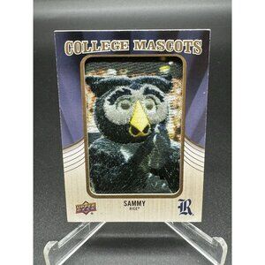 2013 Upper Deck College Mascot Card Sammy Rice Owls CM-103